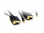 SVGA Cable HD15M-F With Audio 