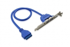  USB 3.0 2 Port Bracket Cable 