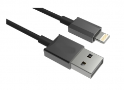  1M Heavy Duty Lightning Cable Black 