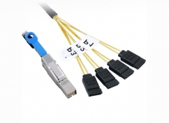  1M External MiniSAS HD to 4x SATA Cable 