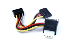  15CM SATA To SATA/Molex Splitter 