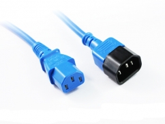  1.5M Blue IEC C13 to C14 Power Cable 