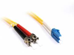  10M LC-ST OS1 Singlemode Duplex Fibre Optic Cable 