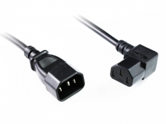  2M Right Angle C13 to C14 Power Cable 