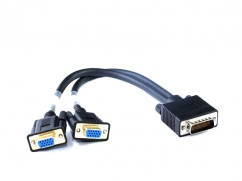  30CM LFH59/DMS59 TO Dual VGA Cable 
