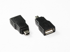  Mini USB 5Pin Male to USB 2.0 AF Adaptor 