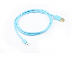  1M Blue Micro USB 22AWG Fast Charging Cable 