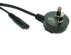  2M Right Angle plug to C7 Power Cable 