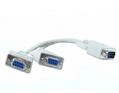  DB9M TO 2 X DB9F Splitter Cable 