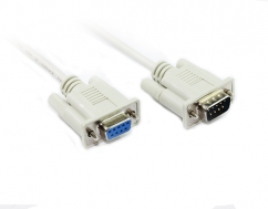  2M DB9M/DB9F Null Modem Cable 