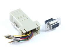  DB9F To RJ45 F Adaptor 