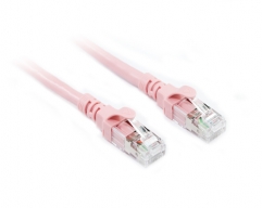  10M Salmon Pink CAT6A 10Gb SSTP/SFTP Cable 