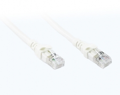  0.3M White CAT 6A 10Gb SSTP/SFTP Cable 