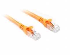  0.3M Orange CAT 6A 10Gb SSTP/SFTP Cable 