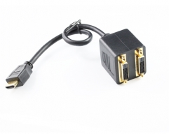  25CM HDMI to 2 x DVI Splitter Cable 