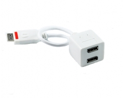 30CM Displayport M to 2 x DP F Cable 