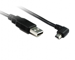  2M USB 2.0 AM to R/A Mini BM Cable 