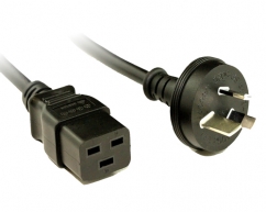  2M C19 Power Cord With 10A Plug 