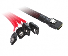  1M MINI SAS To 4XSATA Cable 