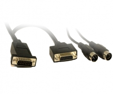  MIDI Cable DB15M/F, Din5 M/M 