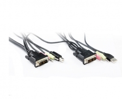  1.8M DVI USB Audio KVM Cable Set 