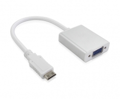  Mini HDMI To VGA + Audio Adaptor 