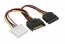 15CM SATA M  to Molex & SATA Power Cable 