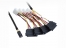  1M Internal Mini SAS HD to 4xSAS29 And Power Cable 