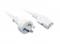  2M White IEC C13 Power Cable 