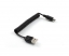  1M Coiled Mini USB 2.0 Cable 
