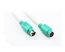  2M PS/2 Extension Cable with Green Connector 