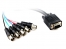  30CM VGA HD15M To 5 x BNC F Cable 