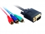  2M VGA HD15M to 3 x RCA Cable 