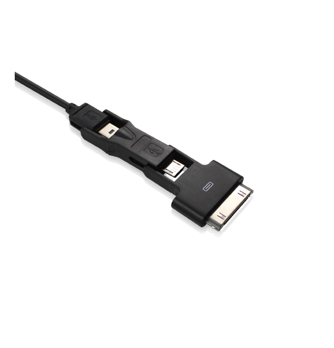 3 in 1 Cable for Dock, Mini 5pin and Micro USB Cable 